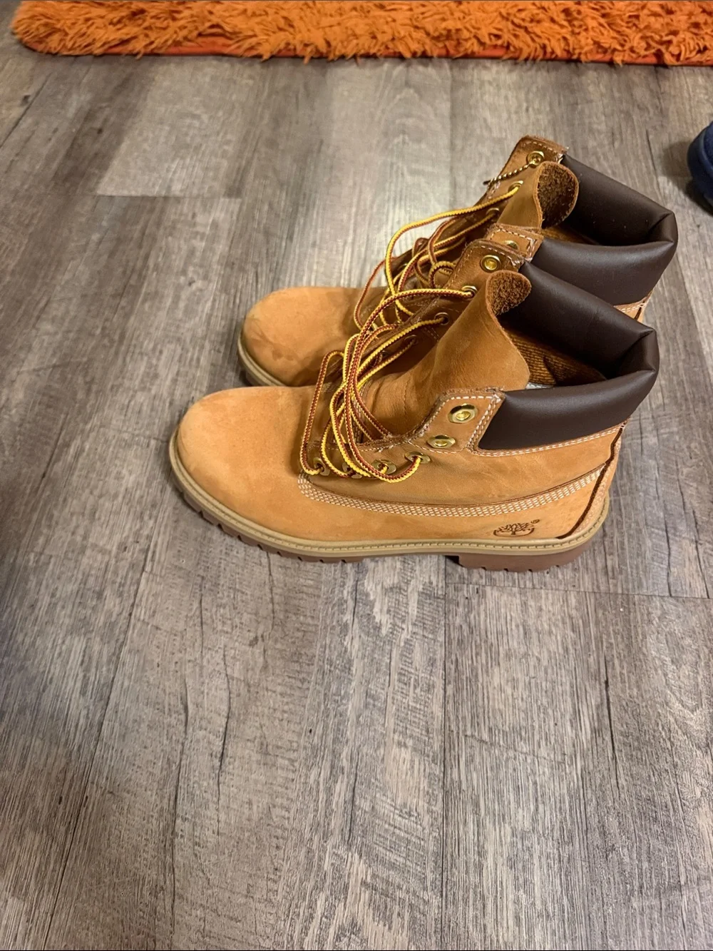 Timberland Wheat Suede Lace-Up Work Boots